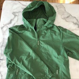 Lands End: Green, Light, Hooded Jacket - Medium
